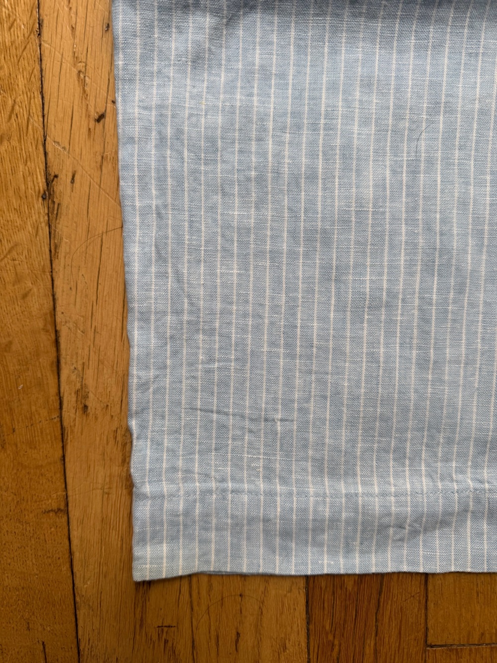 Everlane Linen Drawstring Pant in Blue and White stripe - Picture 9 of 12